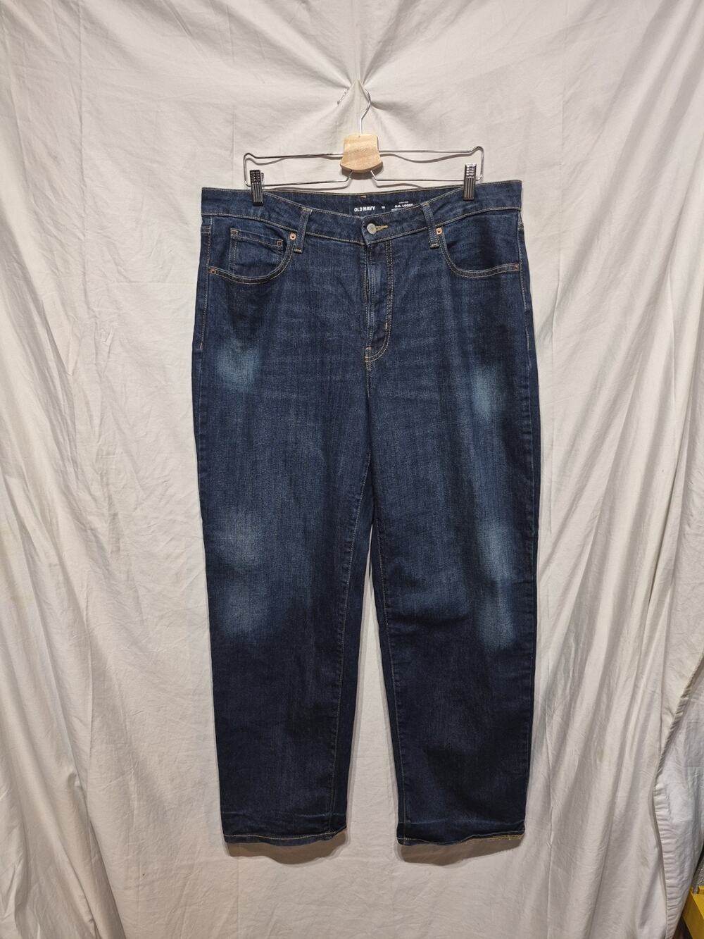 Old Navy Women's High Rise OG Loose Jeans Size 16 Secret Smooth Pocket Very Nice